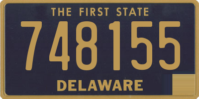 DE license plate 748155