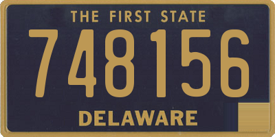 DE license plate 748156