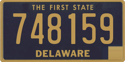 DE license plate 748159