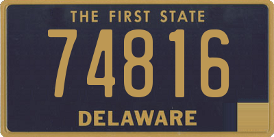 DE license plate 74816