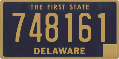 DE license plate 748161