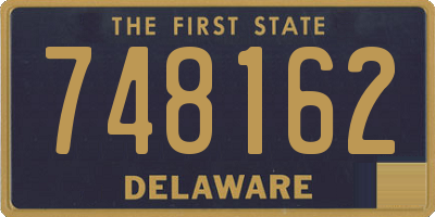 DE license plate 748162