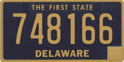 DE license plate 748166