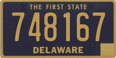 DE license plate 748167