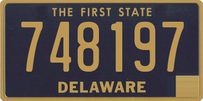 DE license plate 748197