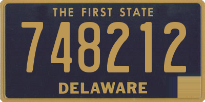 DE license plate 748212