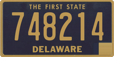 DE license plate 748214