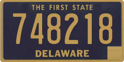 DE license plate 748218