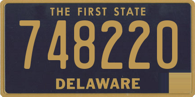 DE license plate 748220