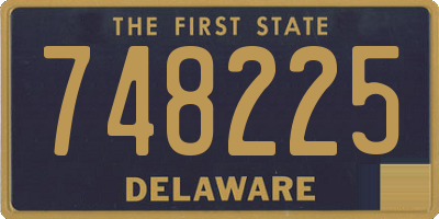 DE license plate 748225