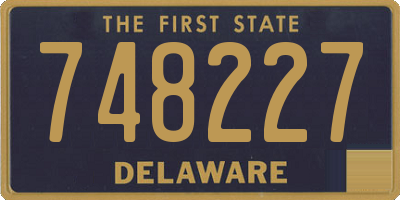 DE license plate 748227
