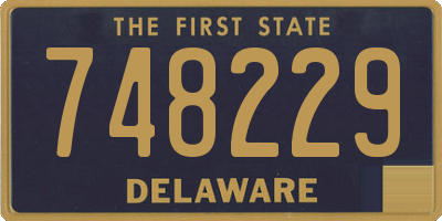 DE license plate 748229