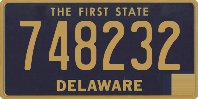 DE license plate 748232