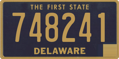 DE license plate 748241