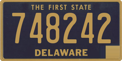 DE license plate 748242