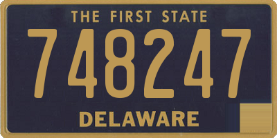 DE license plate 748247