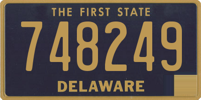 DE license plate 748249