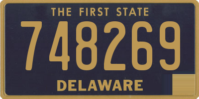 DE license plate 748269