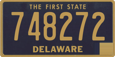 DE license plate 748272