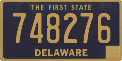 DE license plate 748276