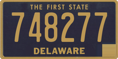 DE license plate 748277