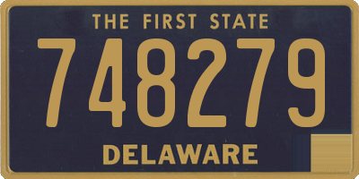 DE license plate 748279