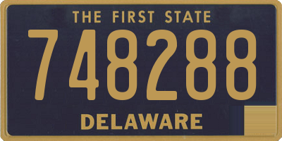DE license plate 748288