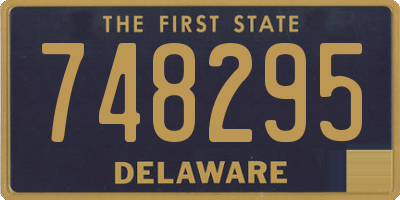 DE license plate 748295