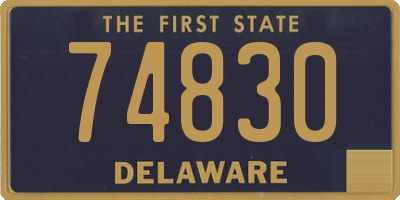 DE license plate 74830