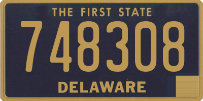 DE license plate 748308