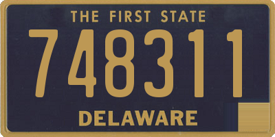 DE license plate 748311