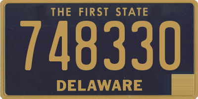 DE license plate 748330
