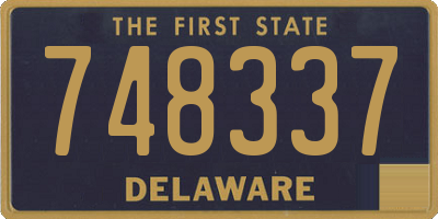 DE license plate 748337