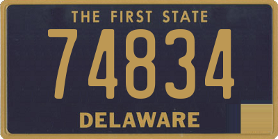 DE license plate 74834