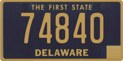 DE license plate 74840