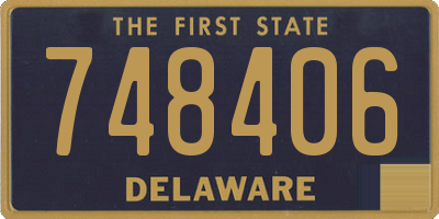 DE license plate 748406