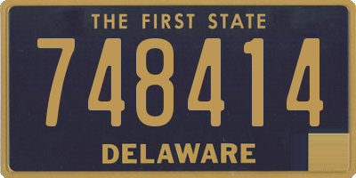 DE license plate 748414