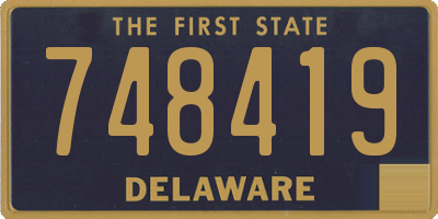 DE license plate 748419