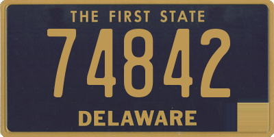 DE license plate 74842