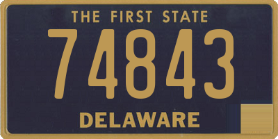 DE license plate 74843