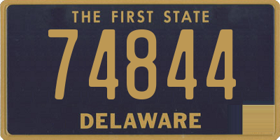 DE license plate 74844