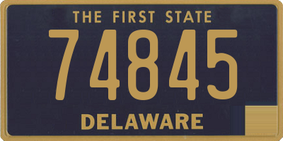 DE license plate 74845