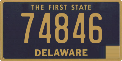 DE license plate 74846