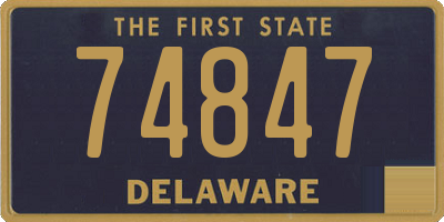 DE license plate 74847