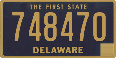 DE license plate 748470