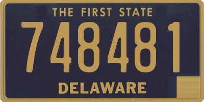 DE license plate 748481
