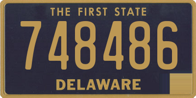 DE license plate 748486