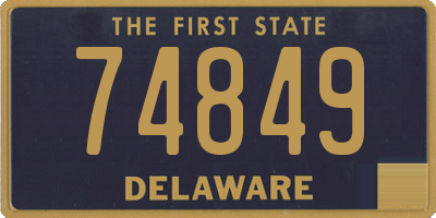 DE license plate 74849