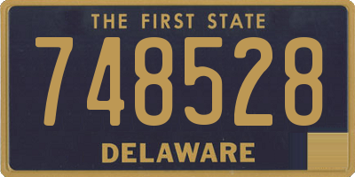 DE license plate 748528