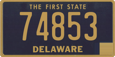 DE license plate 74853